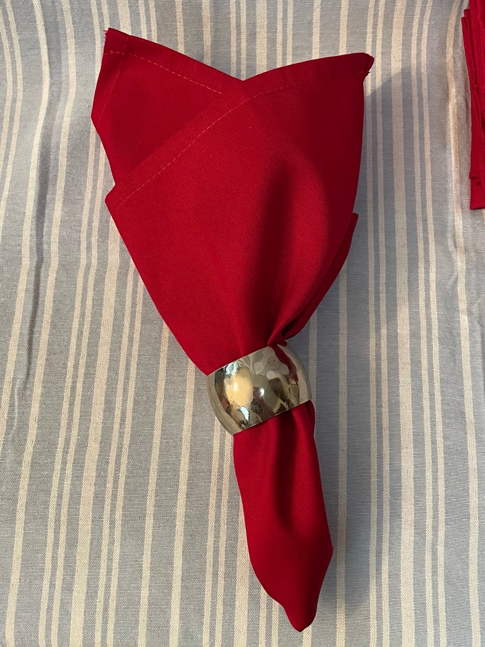 Classic Solid Red dinner Napkin Set of 10 -Elegant Red Dining Accent